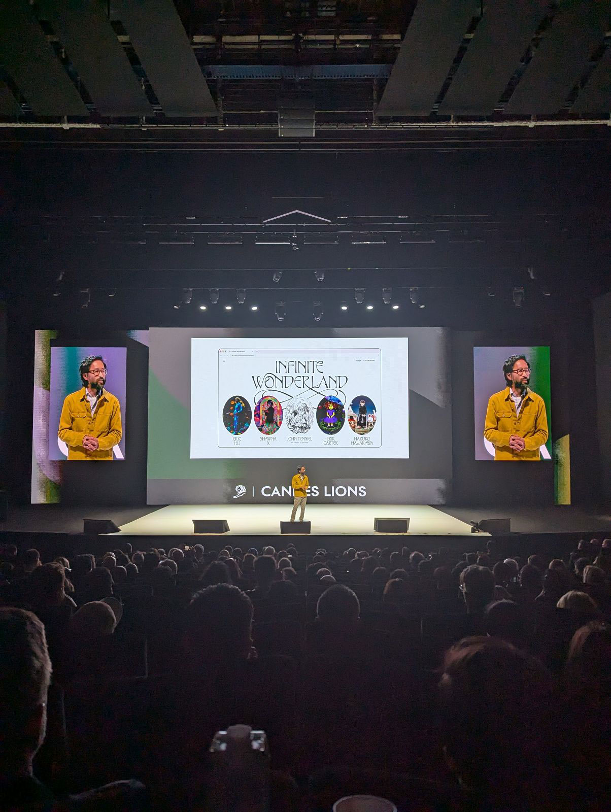 Alexander Chen sharing Infinite Wonderland at Cannes Festival of Creativity