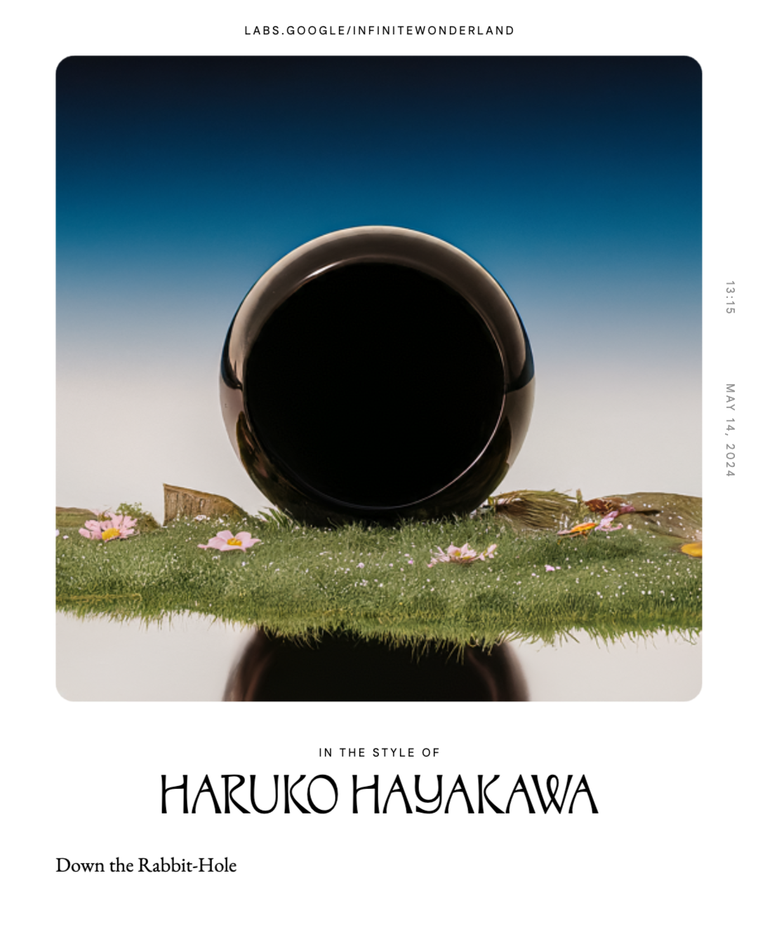 Generated image of "Down the rabbit hole" by Haruko Hayakawa