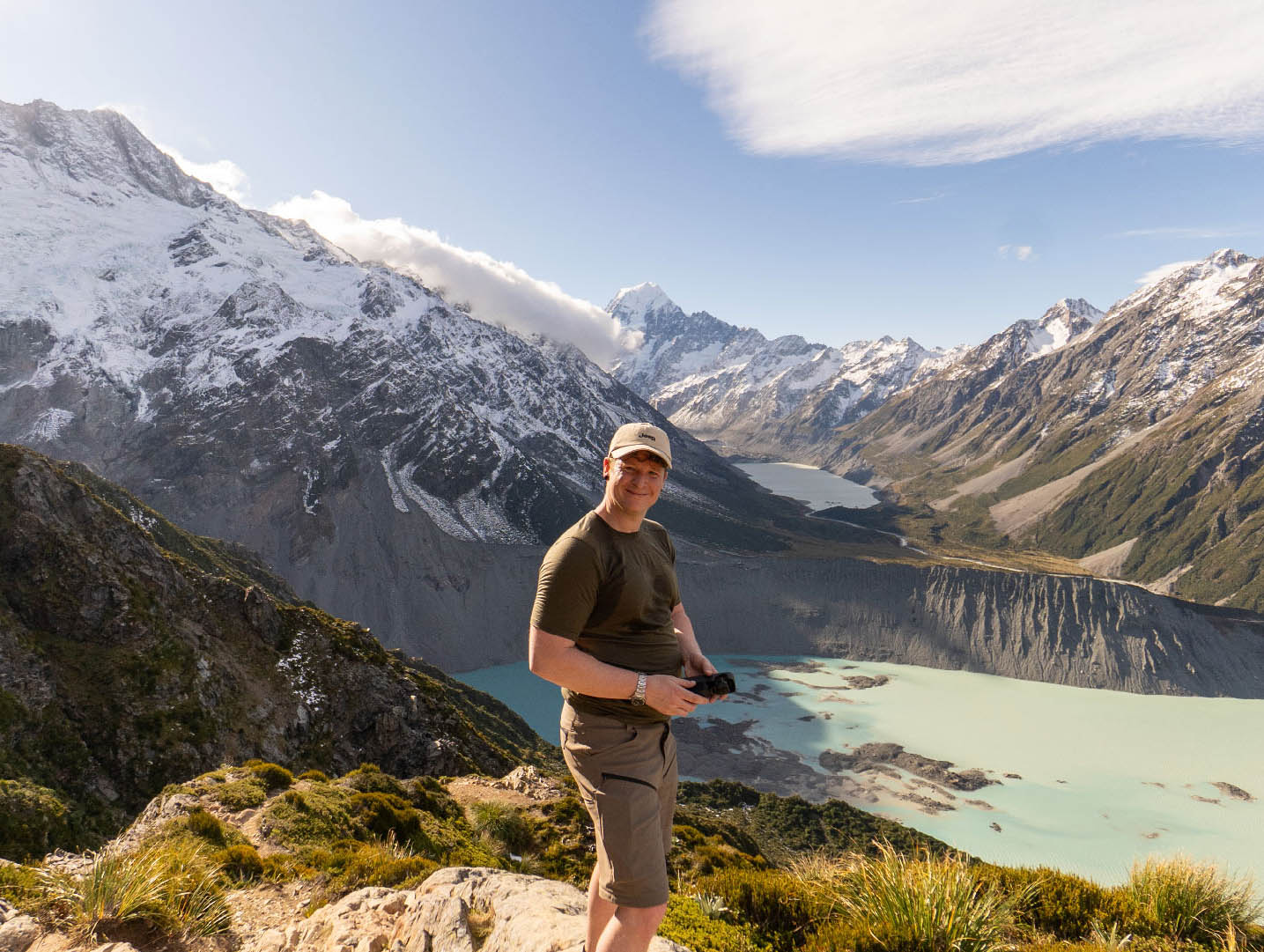 Me hiking in the south island of New Zealand