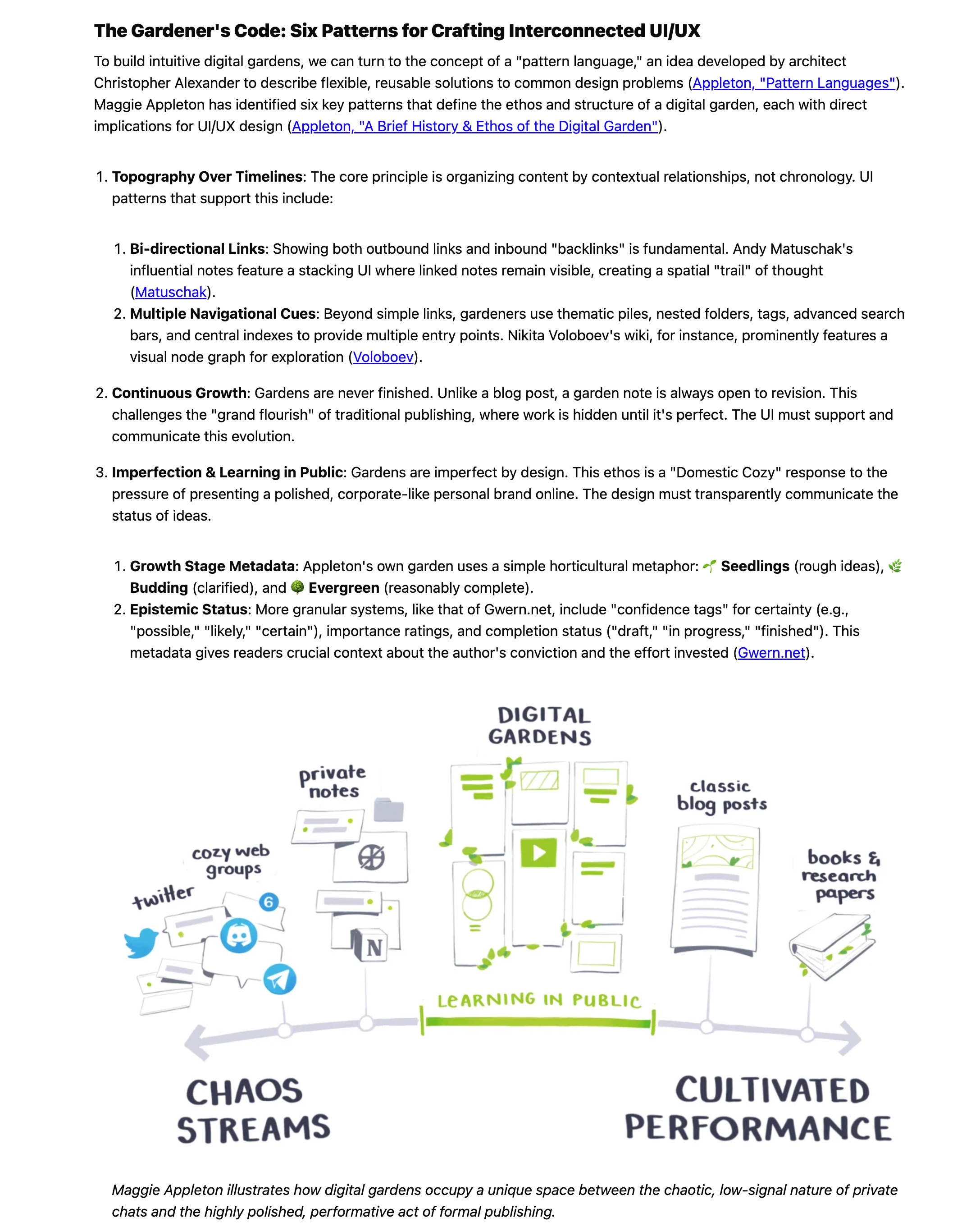 A screenshot of a continuation of a report on the "memex"